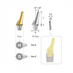 Bont angulat D4.5 A25 L8mm Inno