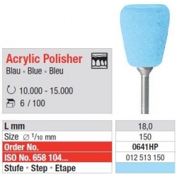 Polipanti Acrylic Polisher Albastru Deschis HP - 6 buc.
