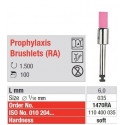 Prophylaxis Polishers Brushlets RA Pink Soft - 100 pcs.